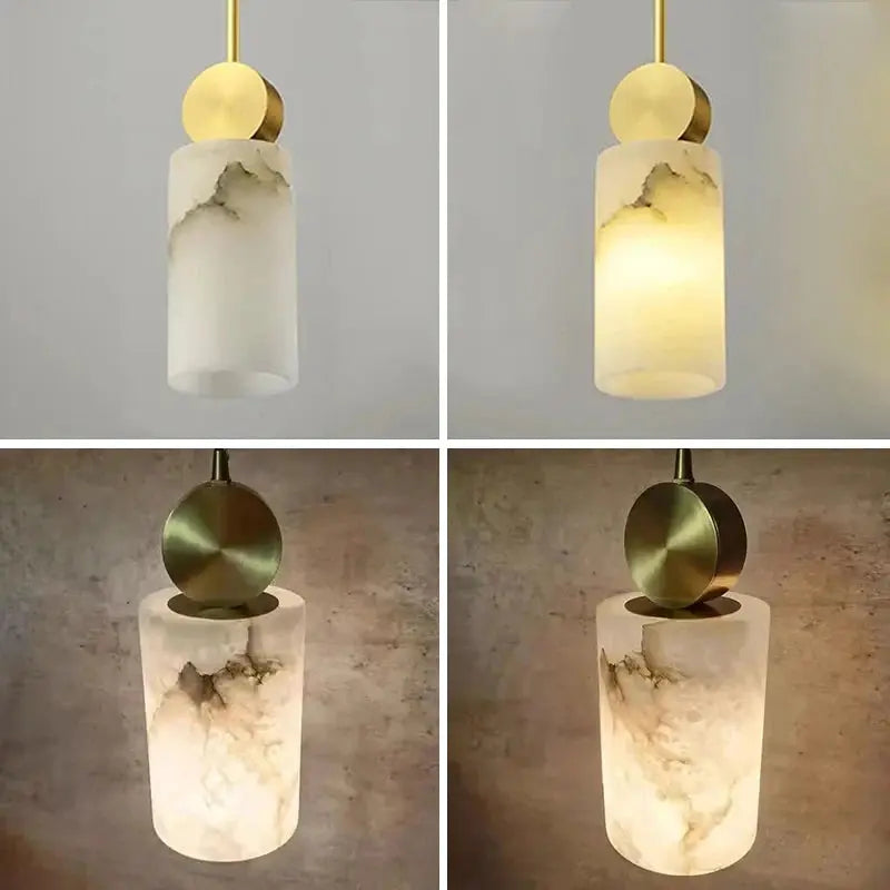 Nordic Marble Copper Hanging Lamp