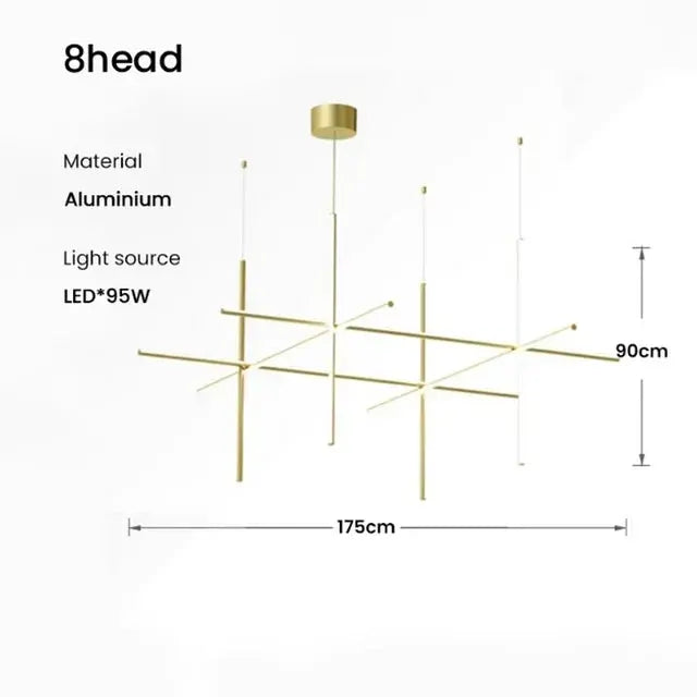 Nordic Minimalist Italian Tube Chandeliers ChandeliersLife®