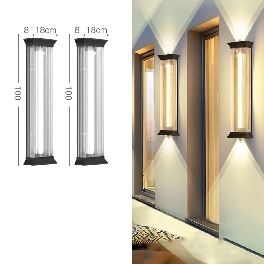 Outdoor Waterproof Courtyard Wall Lamp Garden Lamp Exterior Wall Pillar Villa Terrace Light Stainless Steel LED Porch Lighting ChandeliersLife®