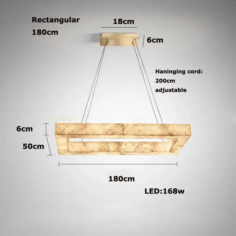 Luxury Marble Lighting Square Chandeliers ChandeliersLife®