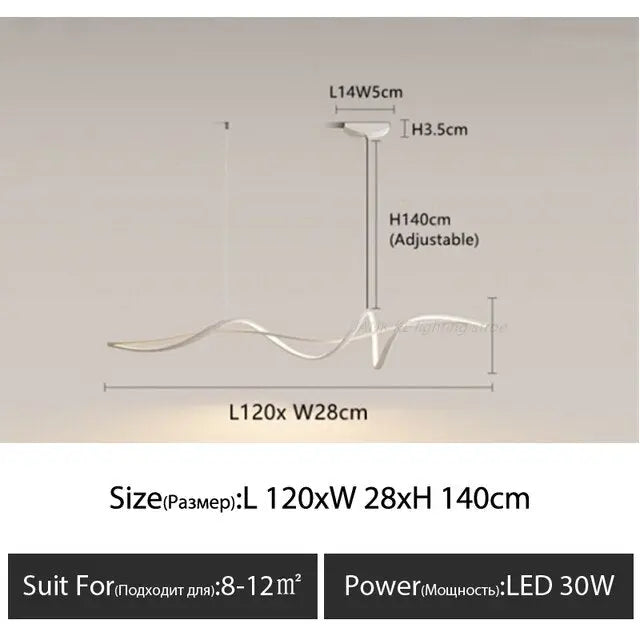 Ribbon Shape Design LED Chandelier ChandeliersLife®