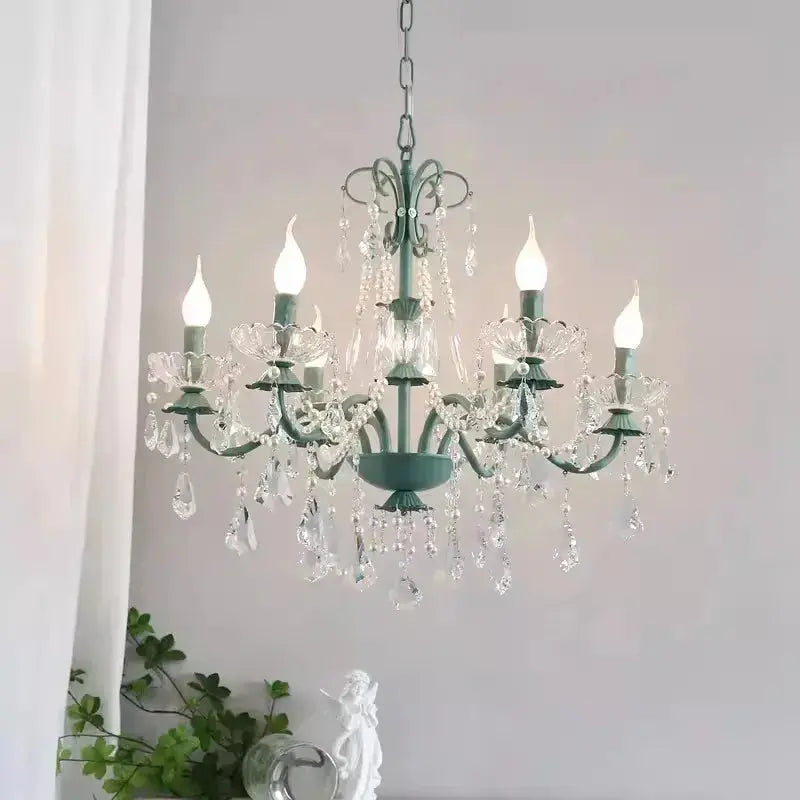Crystal Green Glass Chandeliers ChandeliersLife®