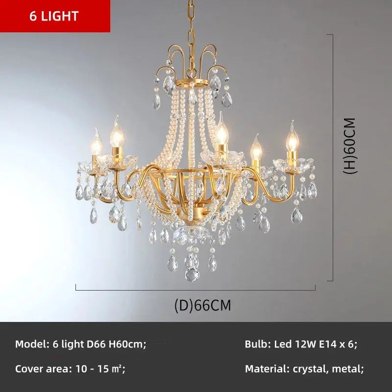 French Design Pearl Crystal Chandelier ChandeliersLife®