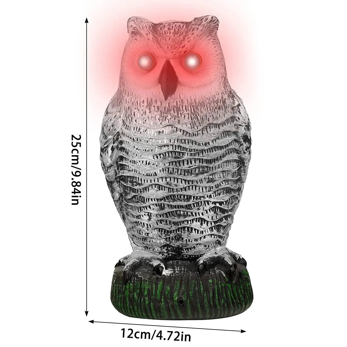 Owl Decoy Light for Outdoor Garden Yard Bird Repellent ChandeliersLife®