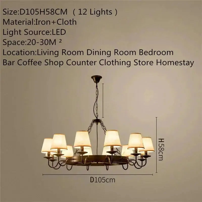 Industrial Retro Decor Chandelier ChandeliersLife®