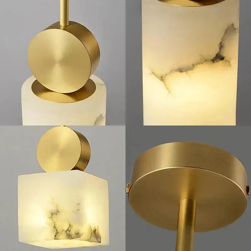 Nordic Marble Copper Hanging Lamp ChandeliersLife®