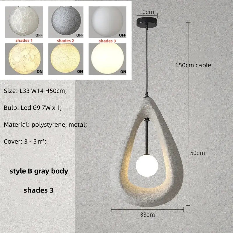 Long Wabi Sabi Dining Room Unique LED Lights ChandeliersLife®