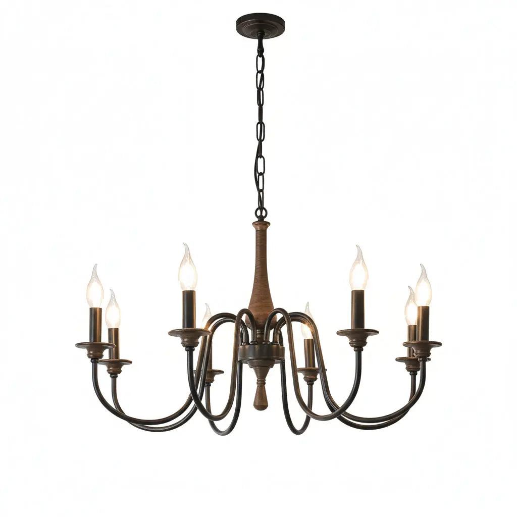 Nordic Retro Solid Wood Chandeliers ChandeliersLife®