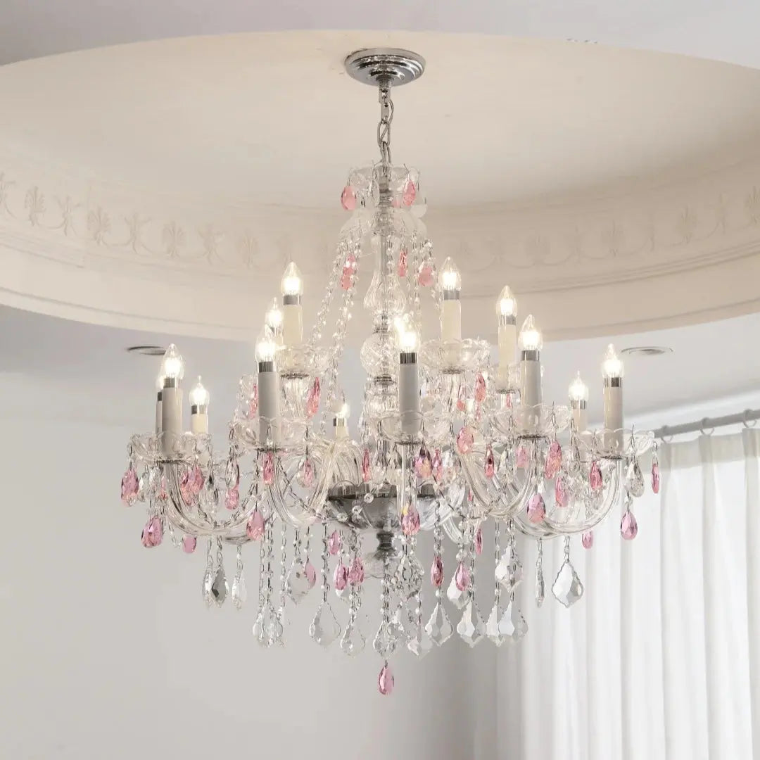 French Blue Crystal Chandelier ChandeliersLife®
