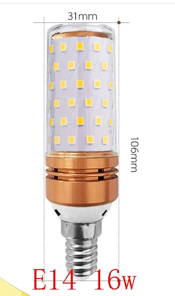 Compact 12W and 16W LED corn bulb alternate view