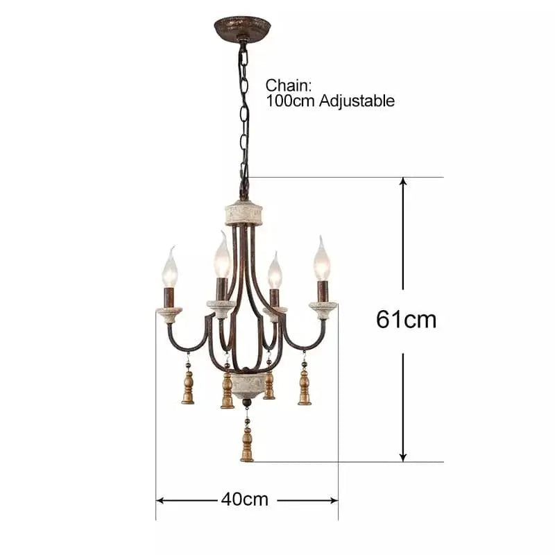 Grey French Rustic Chandelier ChandeliersLife®