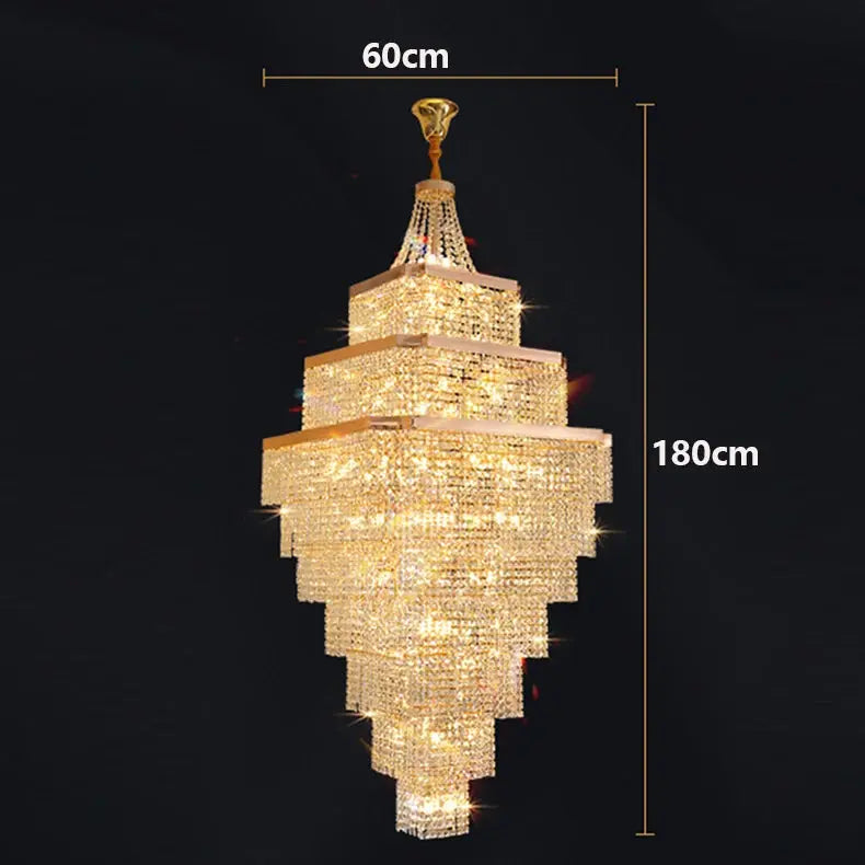 Rose Gold Stair Chandelier Luxury Chandelier ChandeliersLife®