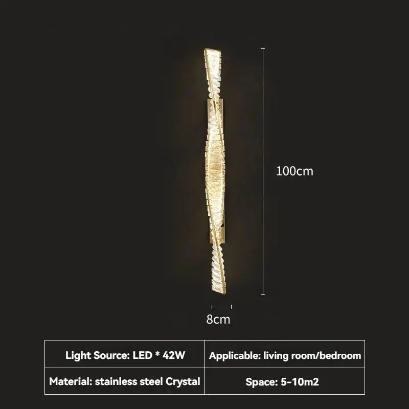 Luxury Italian Crystal Wall Sconce