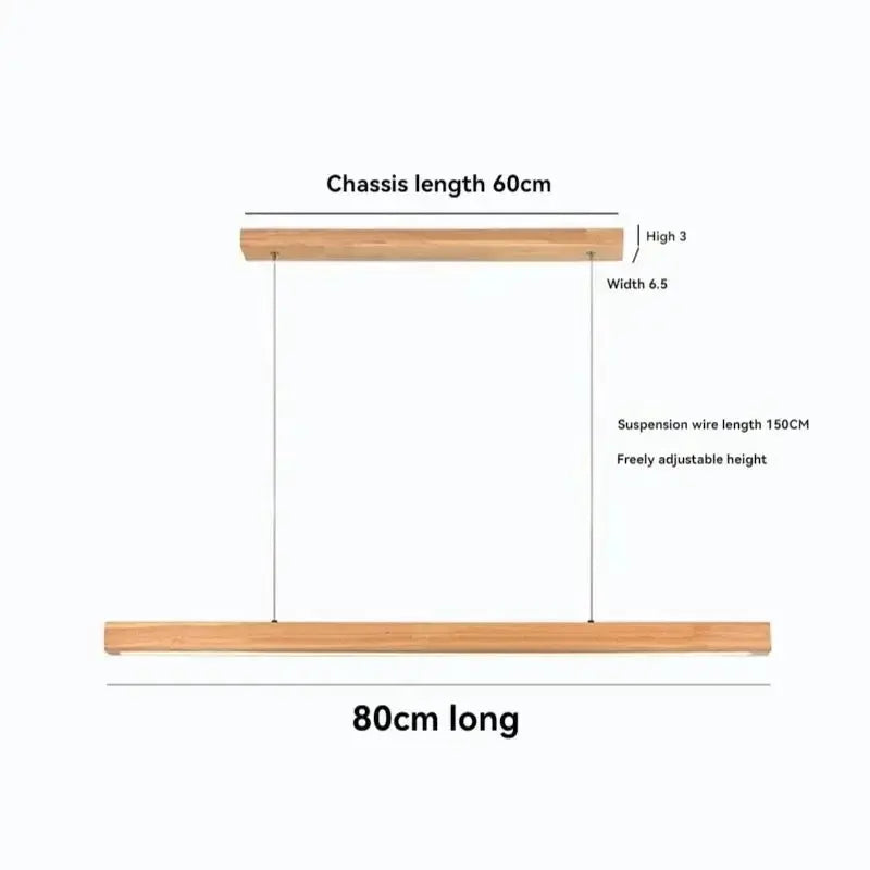 Long Strip Custom Wooden Fixtures ChandeliersLife®