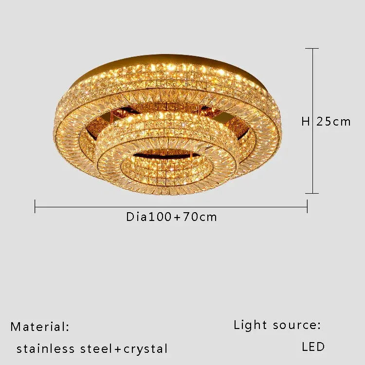Modern Two Tier Crystal Luxury Ceiling Lights ChandeliersLife®