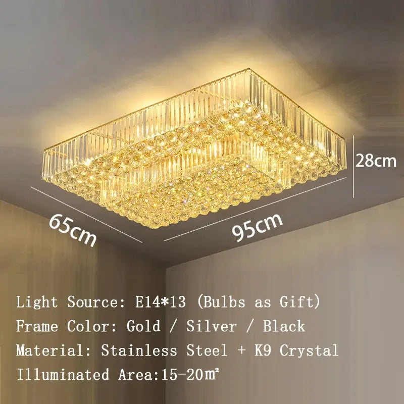 Luxury Crystal Classical Ceiling Light Fixtures ChandeliersLife®