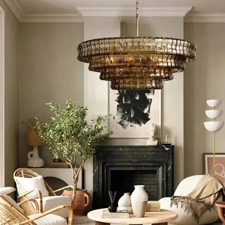 2026 Luxury Glass Dining Room Chandelier ChandeliersLife®
