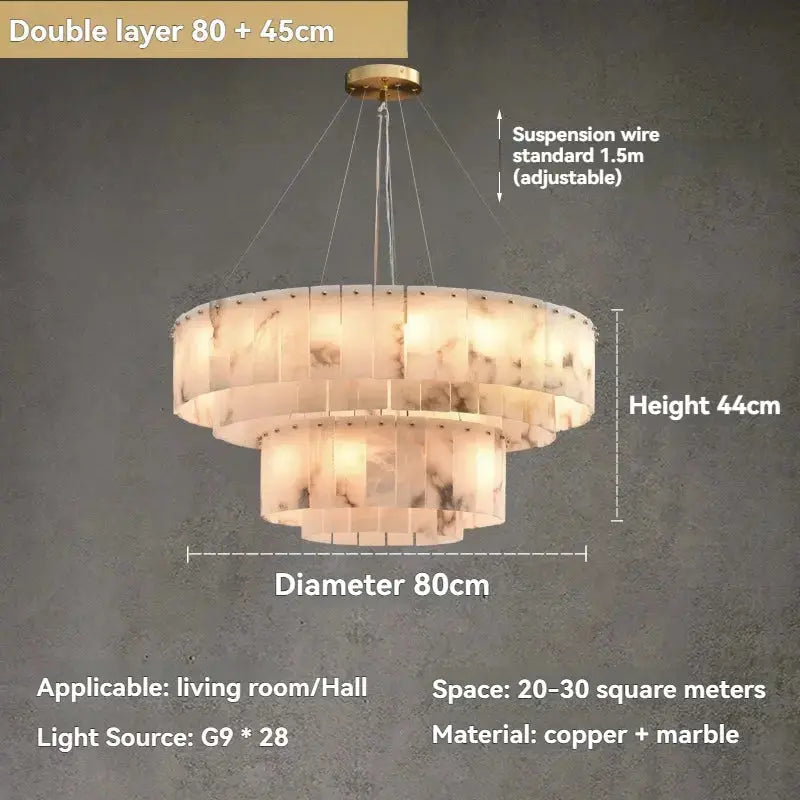Luxury Nordic Natural Marble Chandelier ChandeliersLife®