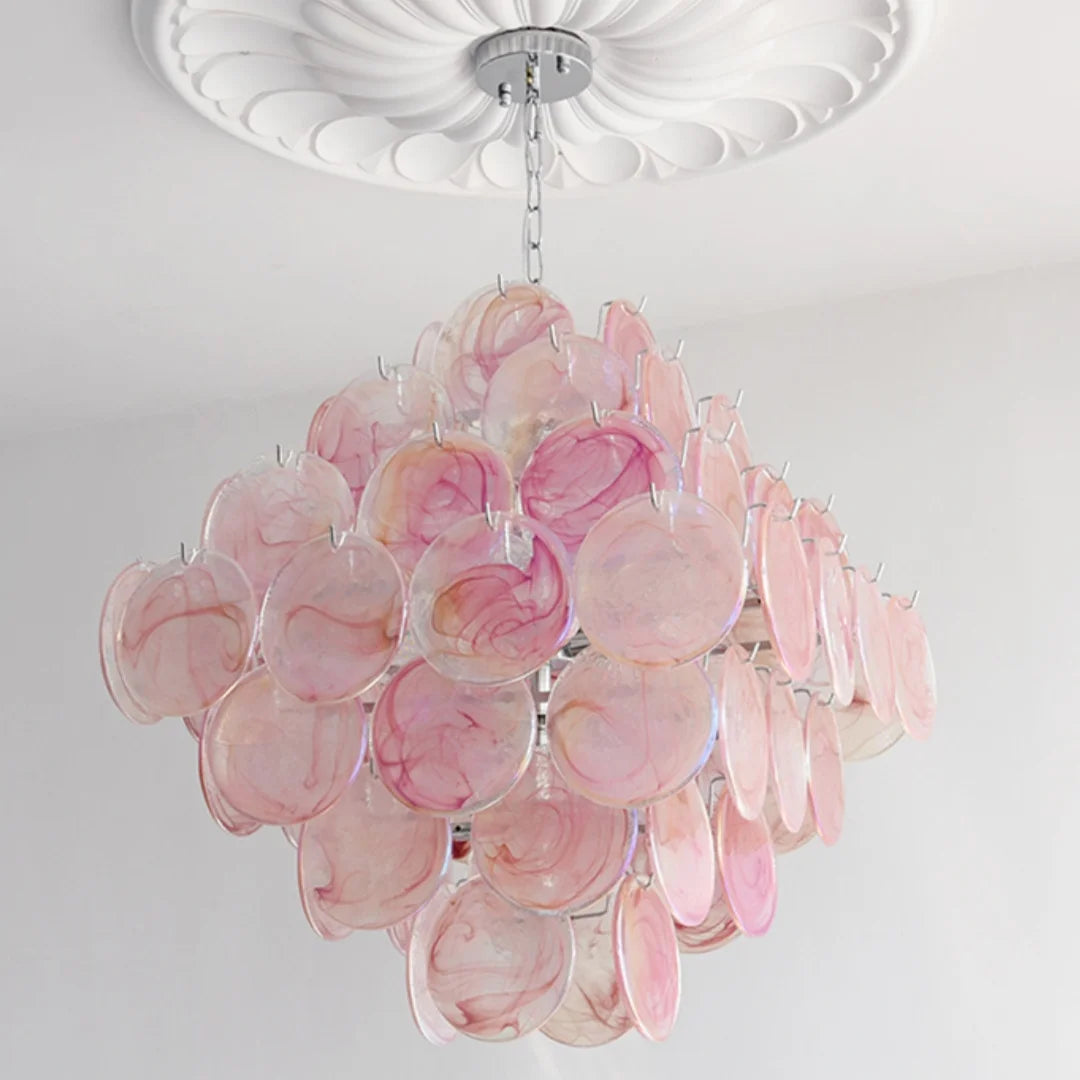Fiora Murano-inspired Petal Glass chandelier, product gallery image 12 of 12