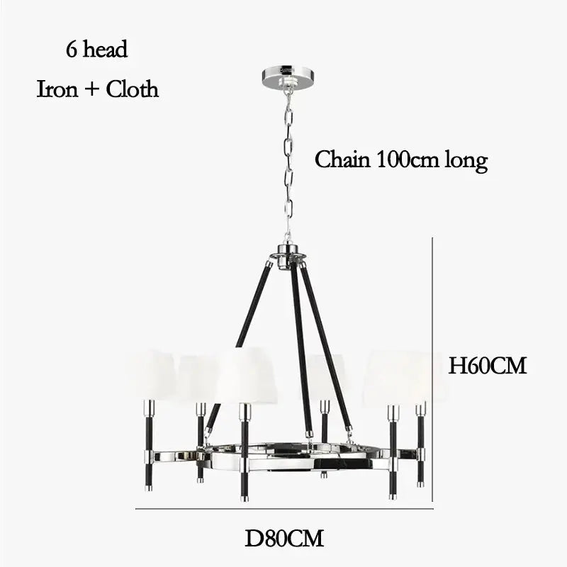 Iron Brass Nickel Finish Chandelier ChandeliersLife®