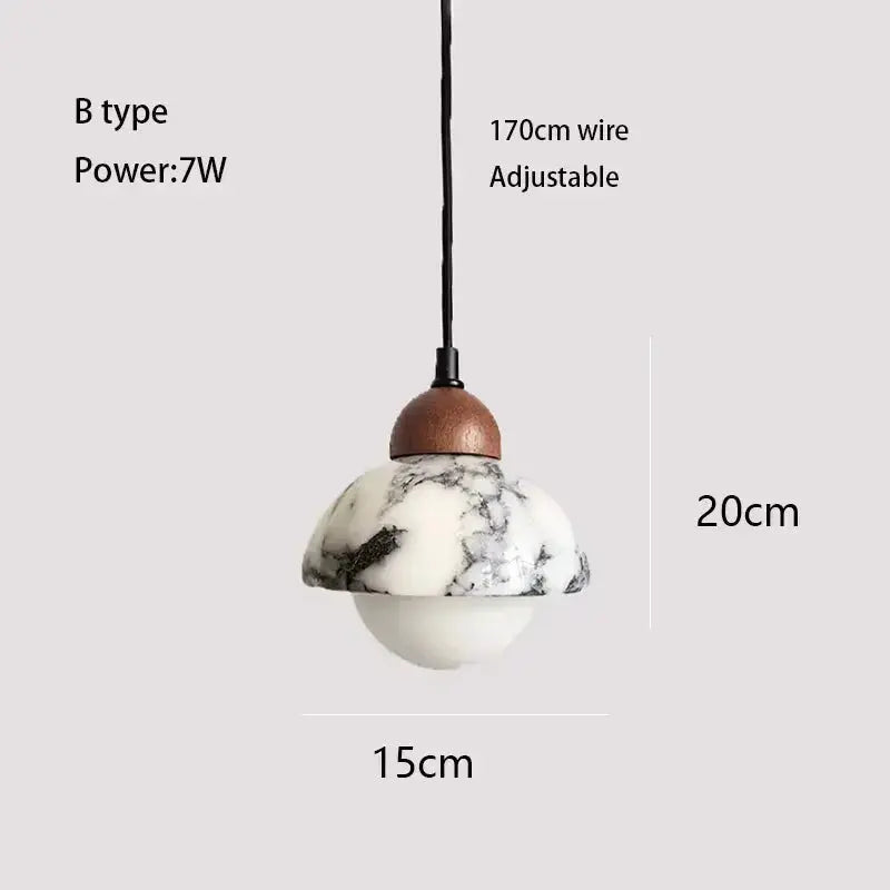 Luxury Black Marble Hanging Lamp ChandeliersLife®