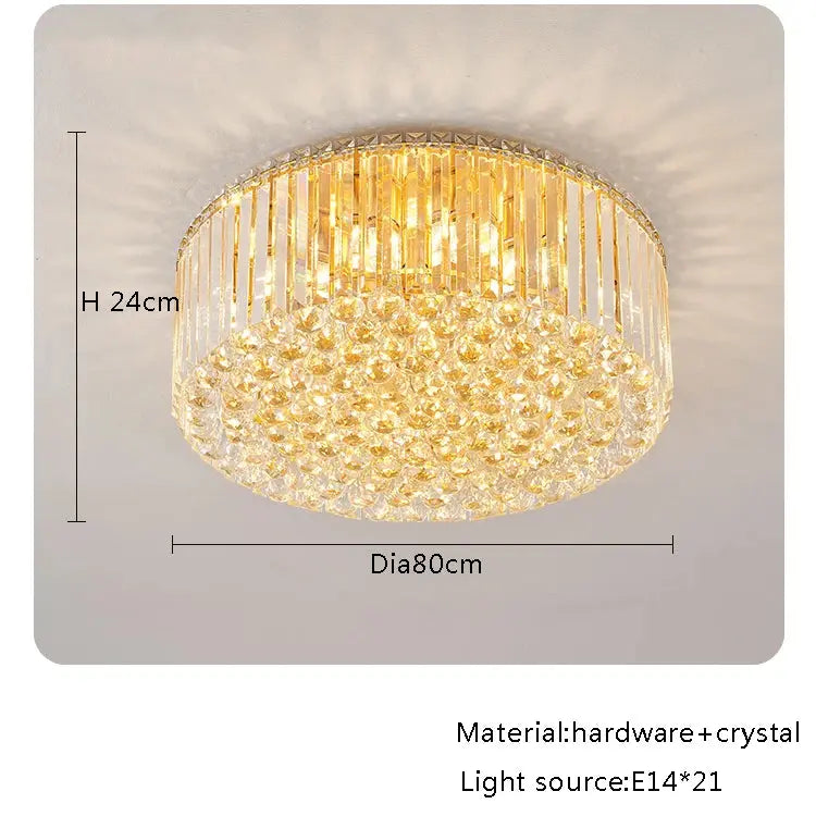Modern Round Crystal Fixture ChandeliersLife®