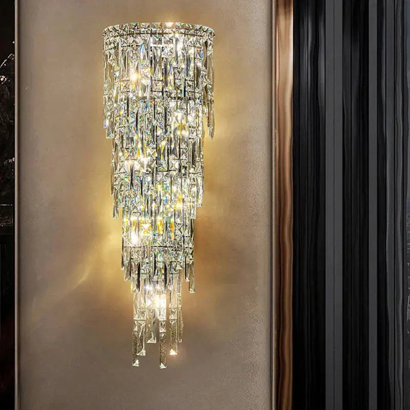 Hotel Lobby Corridor Crystal Wall Lamp ChandeliersLife®