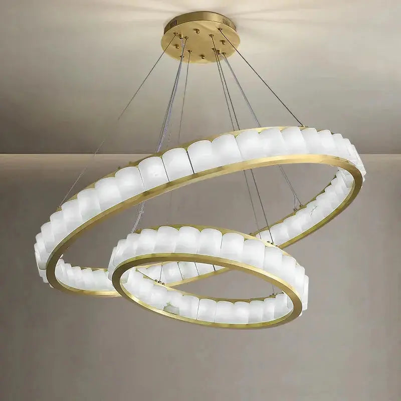 Marble Alabaster Ring Chandelier ChandeliersLife®