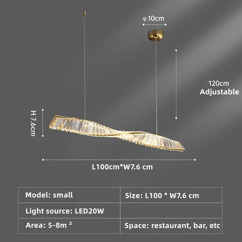 One Spiral Luxury Chandelier ChandeliersLife®