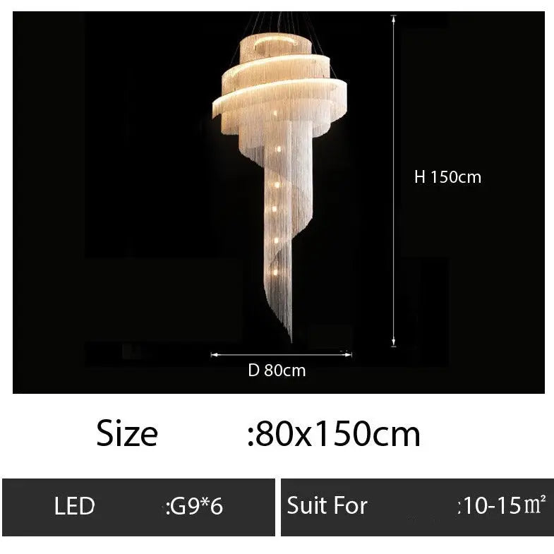 Luxury Tassel Chain Chandelier ChandeliersLife®