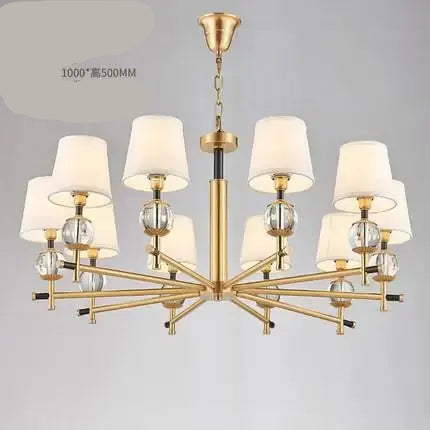 American copper chandelier lighting living room lamp modern designer chandeliers luxury Crystal Dining Room bedroom study Light ChandeliersLife®