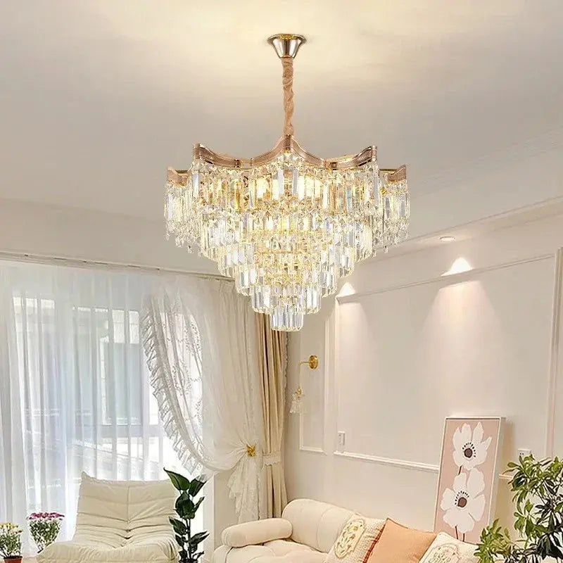 Modern Luxury Stairs Large Crystal Chandeliers ChandeliersLife®