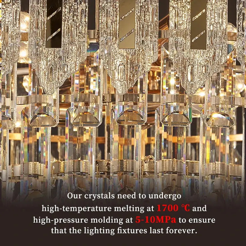 Crystal Hanging Living Room Chandelier ChandeliersLife®