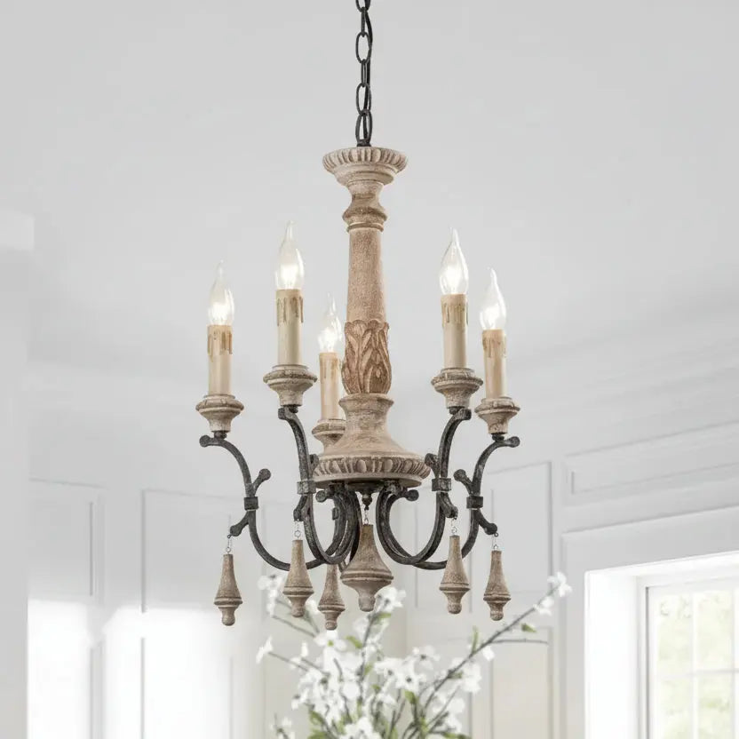 Entryway Retro Wooden Chandelier ChandeliersLife®
