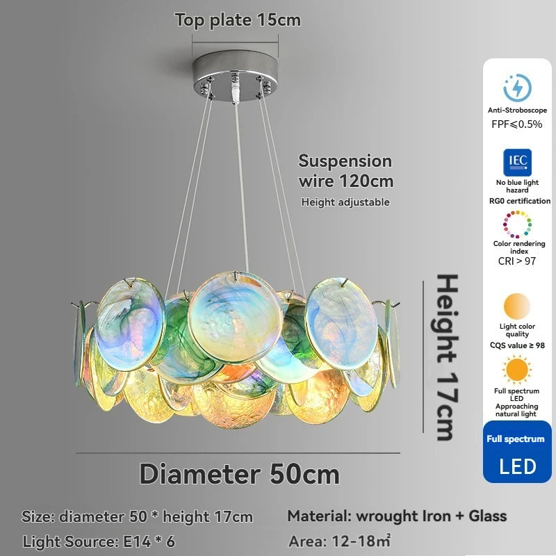 Verdeva Murano-inspired Coloured Glass chandelier, product gallery image 15 of 15