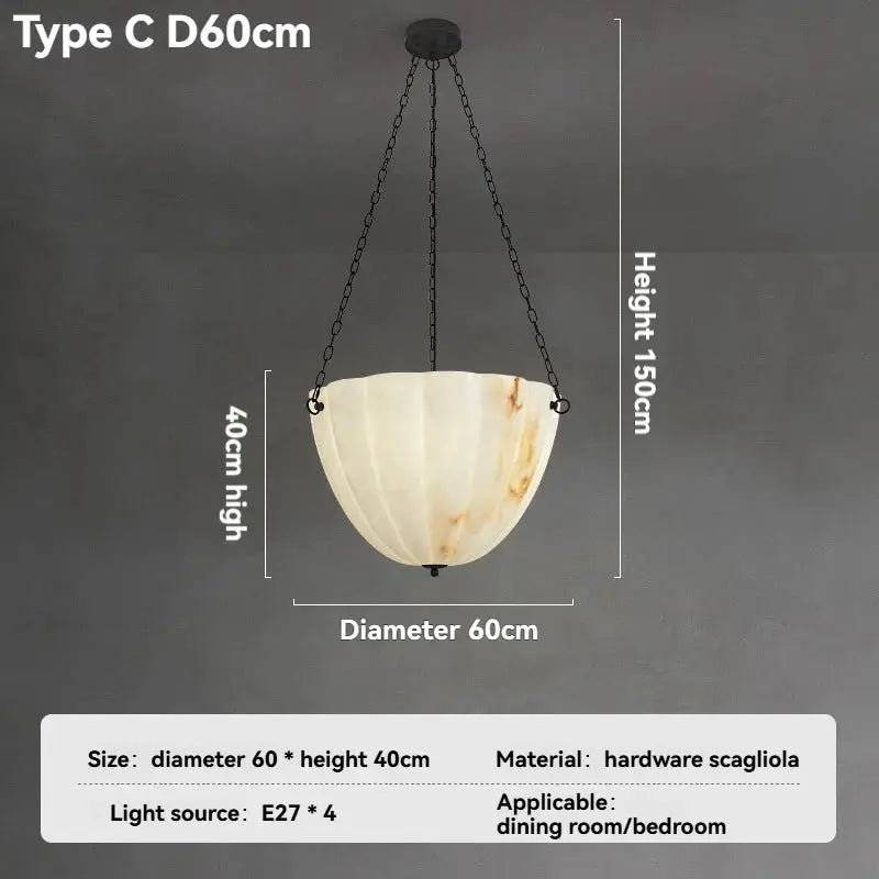 White Artistic Marble Chandelier For Dining Room ChandeliersLife®