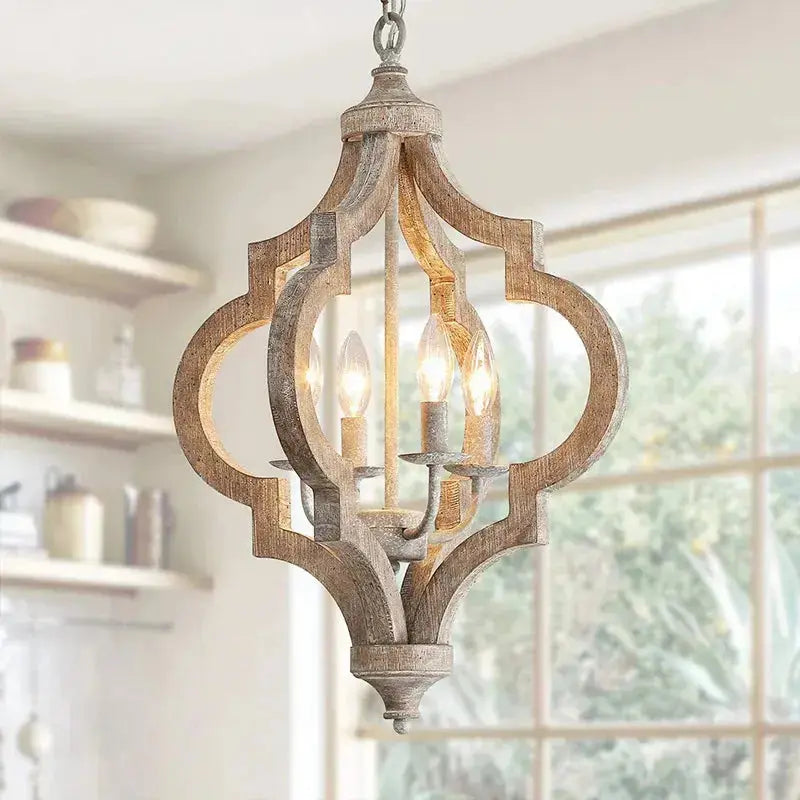 Wood Rural French Pendant Lamps ChandeliersLife®