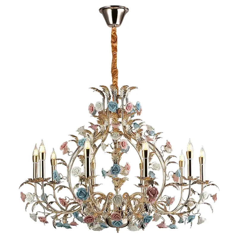 Coloured Floral Design Decorative Chandelier ChandeliersLife®