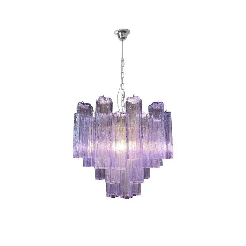 2026 New Trend Murano Collection Glass Art Dimmable LED Chandelier Hanging Lamp Suspension Luminaire Lampen For Living Room