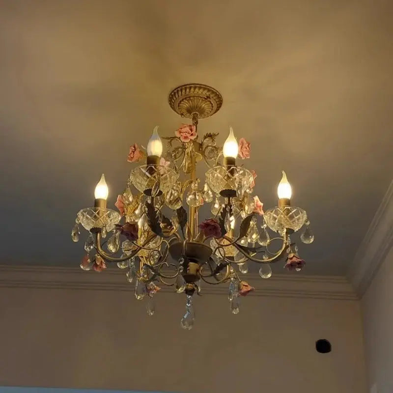 Crystal Flower French Chandelier ChandeliersLife®