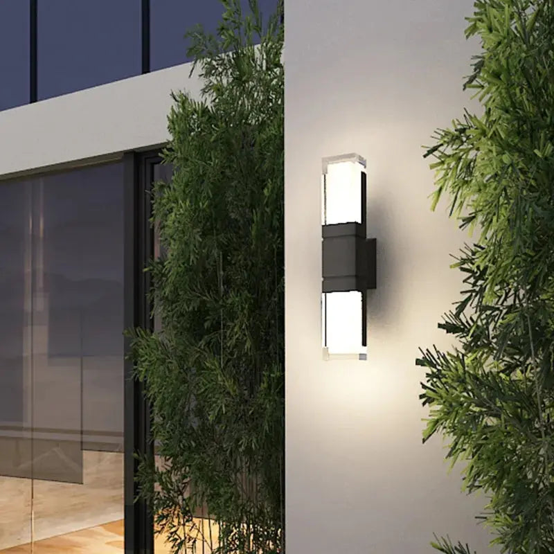 Indoor and outdoor terraces, gardens, exterior walls, courtyards, balconies, modern minimalist waterproof LED wall lights ChandeliersLife®