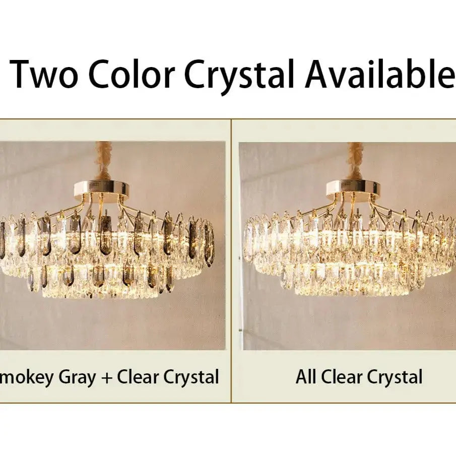 Crystal Modern Gold Lustres ChandeliersLife®
