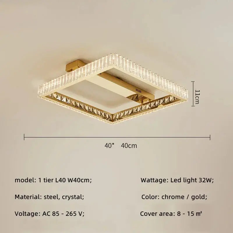 Luxurious Crystal LED Ceiling Chandelier ChandeliersLife®