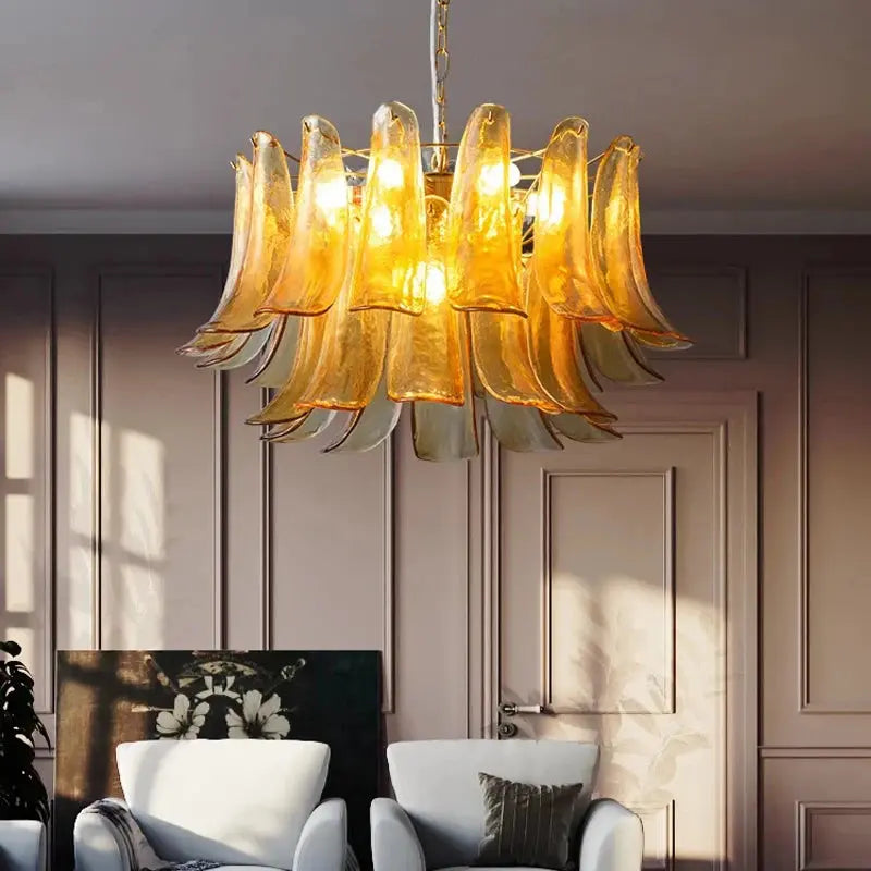 Virello Designer Amber Glass Pendant Light