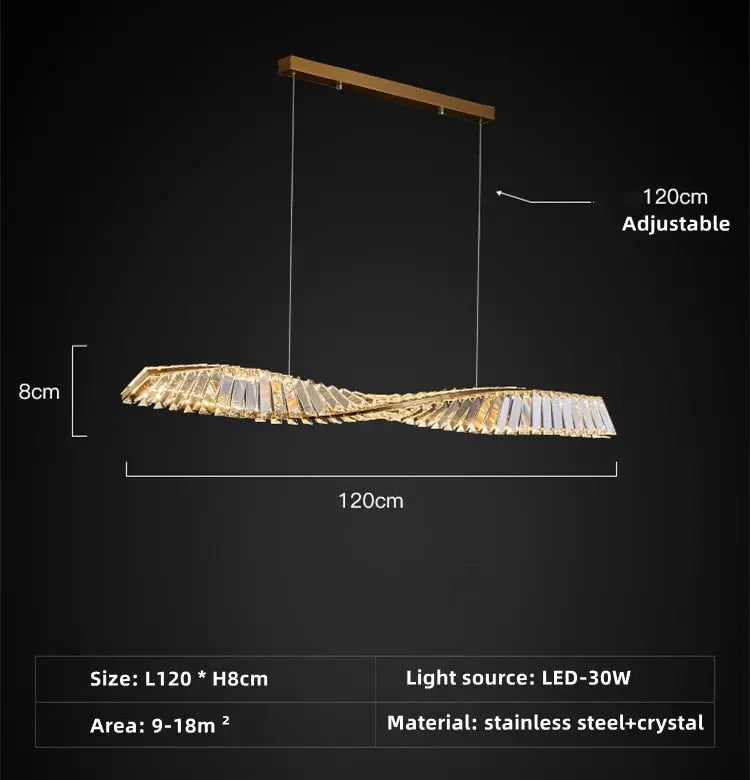 One Spiral Luxury Chandelier ChandeliersLife®