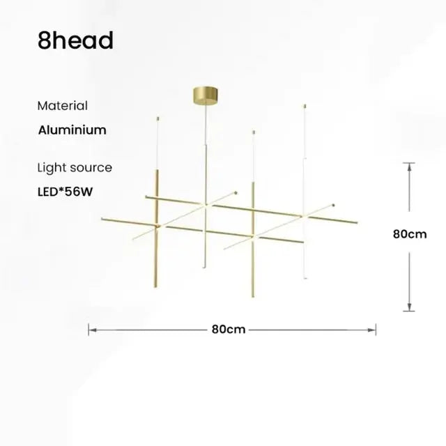 Nordic Minimalist Italian Tube Chandeliers ChandeliersLife®