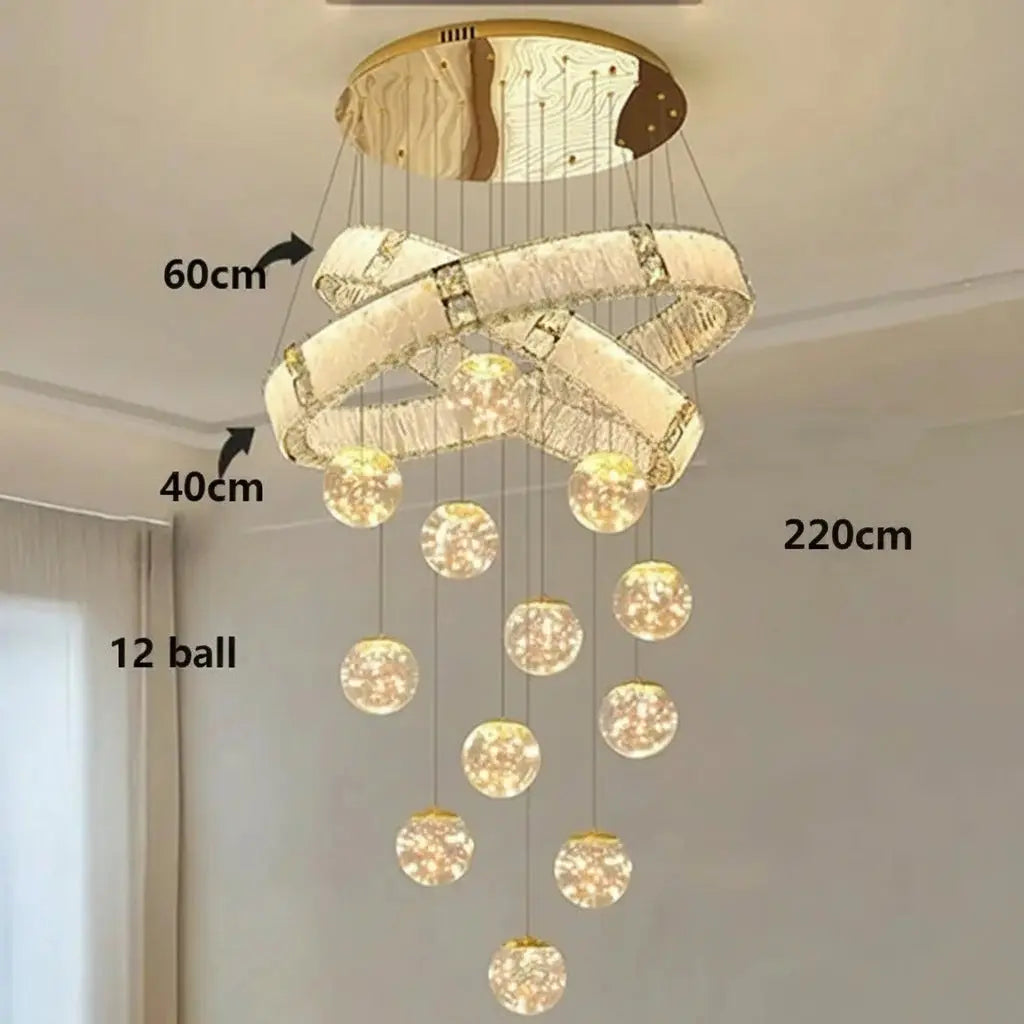 Modern Home Decor Led Staircase Chandeliers ChandeliersLife®