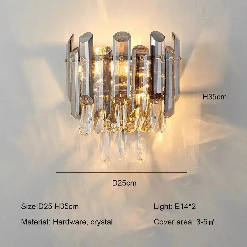 Modern Luxury Crystal Wall Sconces ChandeliersLife®