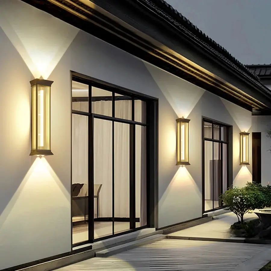 Outdoor Waterproof Courtyard Wall Lamp Garden Lamp Exterior Wall Pillar Villa Terrace Light Stainless Steel LED Porch Lighting ChandeliersLife®