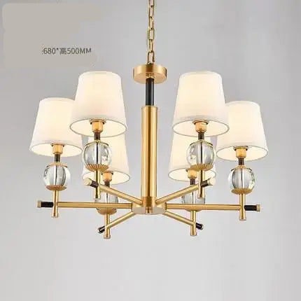 American copper chandelier lighting living room lamp modern designer chandeliers luxury Crystal Dining Room bedroom study Light ChandeliersLife®